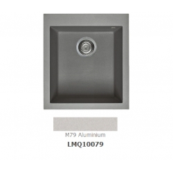 Zlewozmywak Elleci QUADRA 100 Metaltek M79 Aluminium LMQ10079